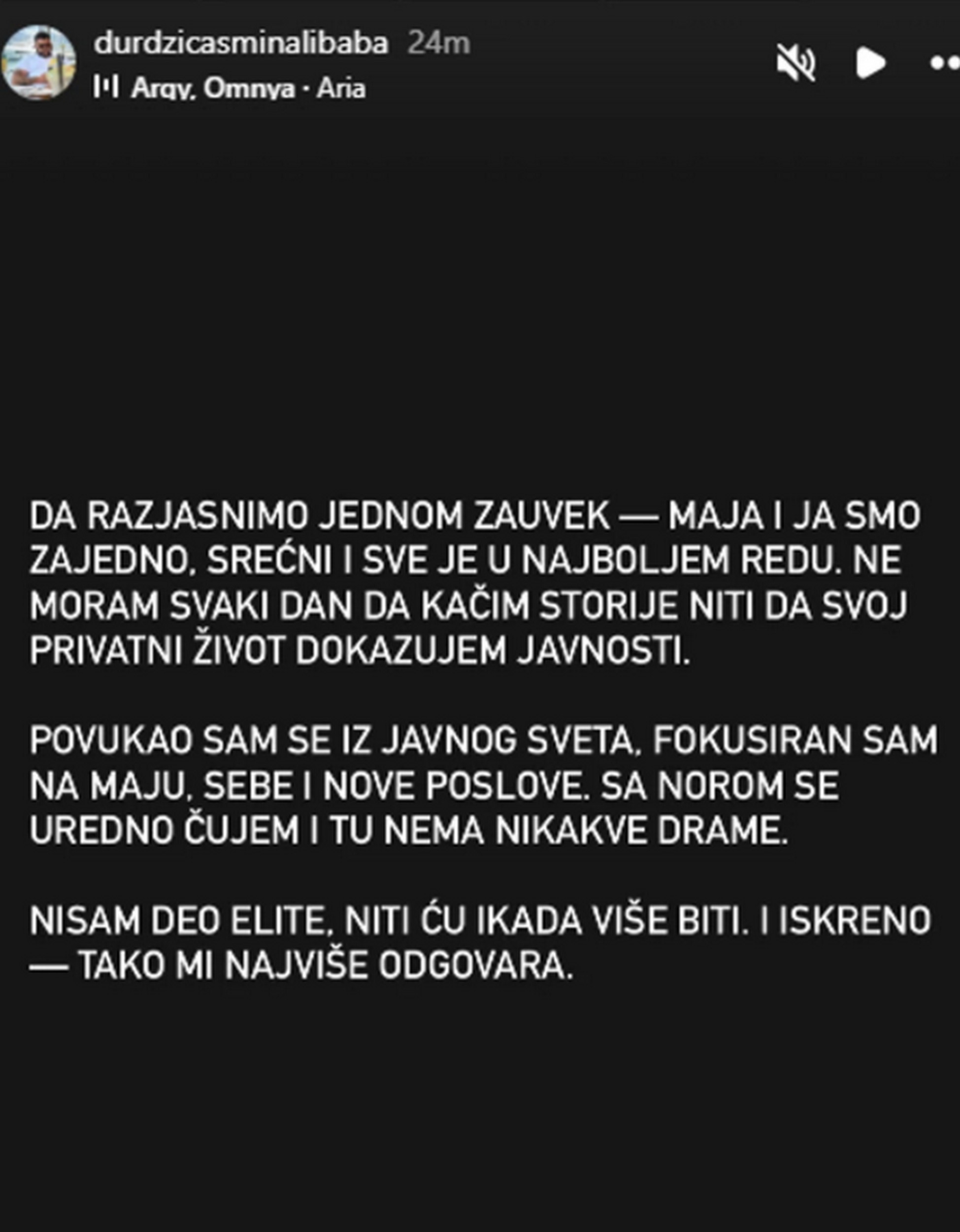 Asmin i Maja se povlače iz javnog života: On podelio sliku sa naslednicom i dao saopštenje "Da razjasnimo..."