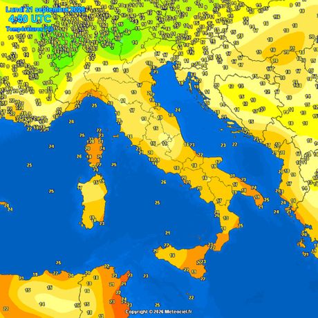 Trenutne temperature vazduha