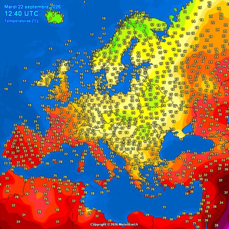 Trenutne temperature vazduha