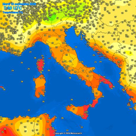 Trenutne temperature vazduha