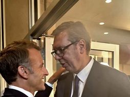 Aleksandar Vučić i Emanuel Makron Ujedinjene nacije UN