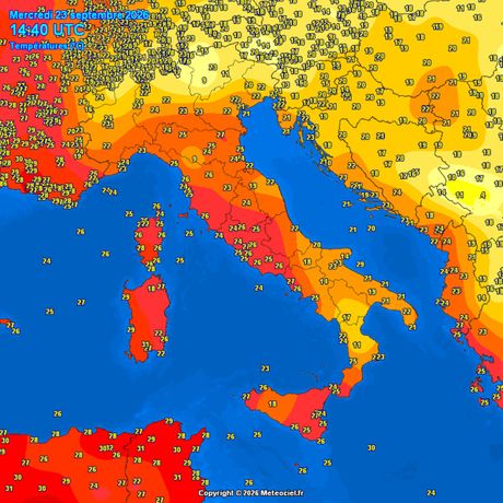 Trenutne temperature vazduha