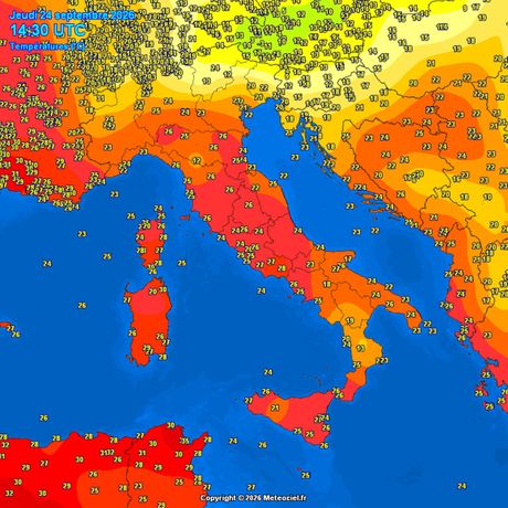 Trenutne temperature vazduha