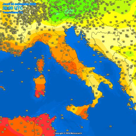 Trenutne temperature vazduha