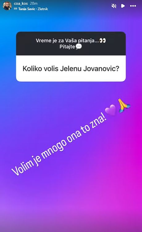 Aca Kos, Jelena Jovanović