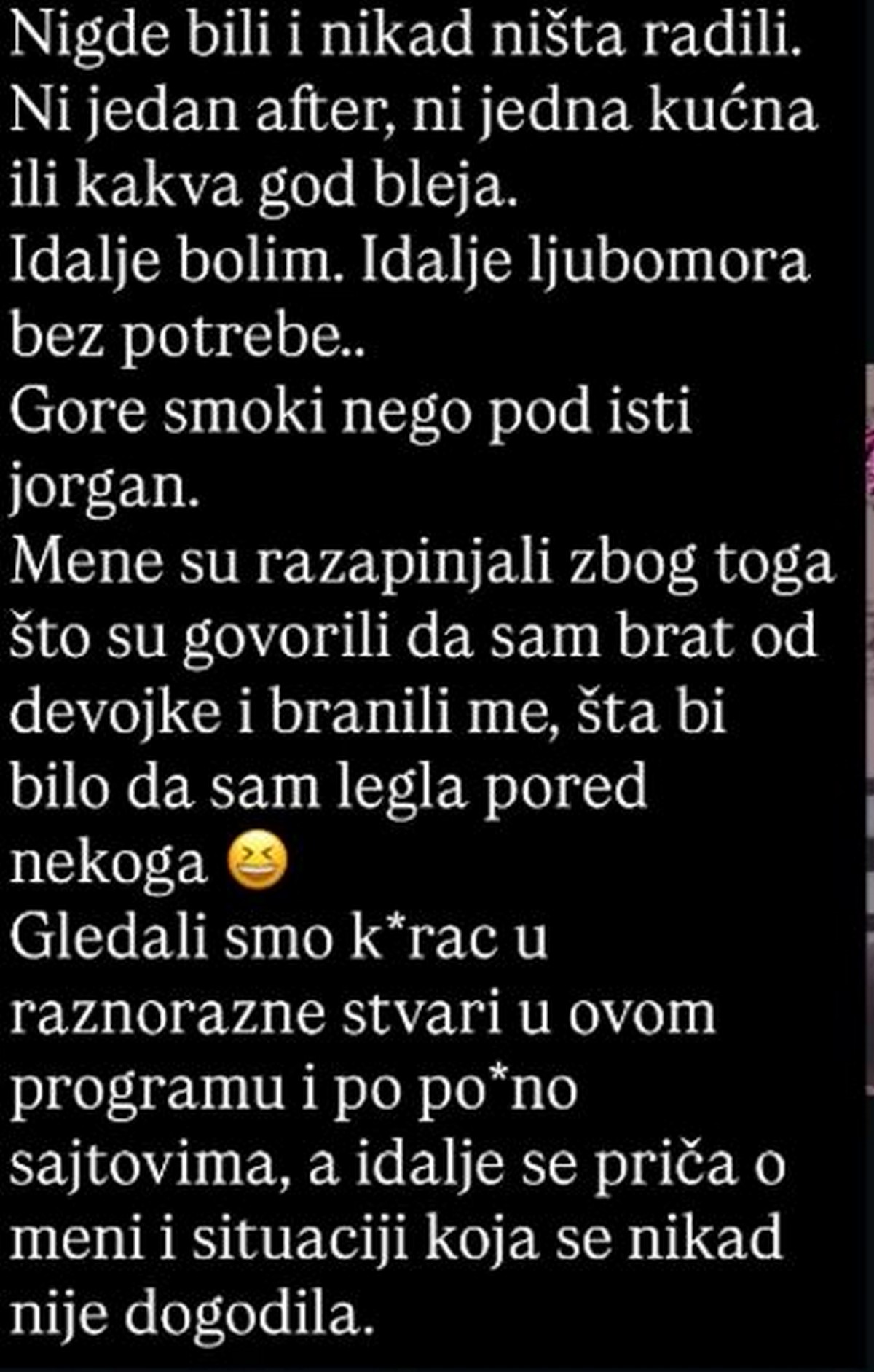 Ena Čolić se oglasila sa Balija na teške prozivke Anđele Đuričić: Zlatina snajka joj odbrusila "I dalje bolim"