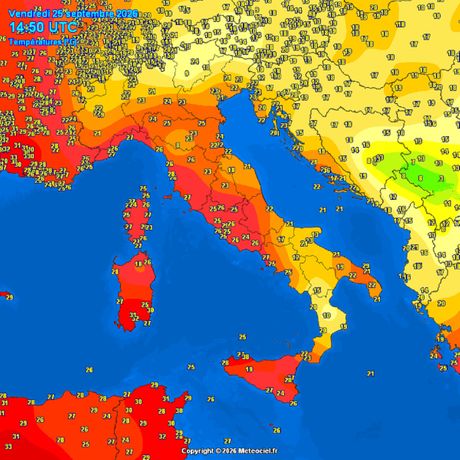 Trenutne temperature vazduha