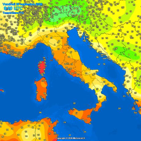 Trenutne temperature vazduha