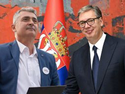 Dr. Ilija Srdanović i Aleksandar Vučić