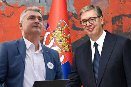 Dr. Ilija Srdanović i Aleksandar Vučić