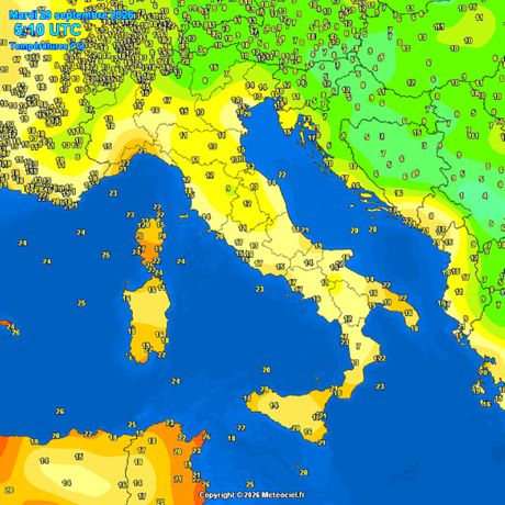Trenutne temperature vazduha