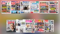 NASLOVNE STRANE SUTRAŠNJIH NOVINA: Prelistavanje štampe za četvrtak, 1. oktobar 2026. godine