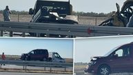 Hitna juri, automobili smrskani: Prve slike i snimci sa mesta lančanog sudara kod Šimanovaca