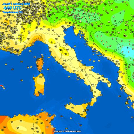 Temperature vazduha juros u Srbiji