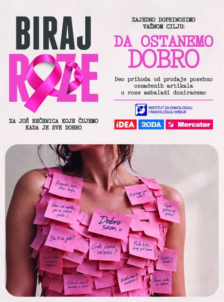 Biraj roze IDEA marketi