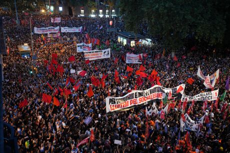 Španija, Barselona, protest