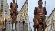 Narandžasta kuga: Statua golog Donalda Trampa izložena u Evropskom parlamentu