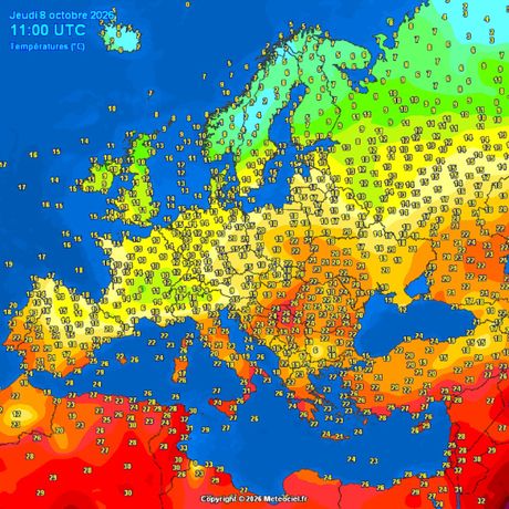 Trenutne temperature vazduha