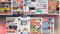 NASLOVNE STRANE SUTRAŠNJIH NOVINA: Prelistavanje štampe za subotu, 10. oktobar 2026. godine