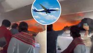 Snimak drame u prepunom avionu: Zapalila se eksterna baterija u prtljagu, putnici gasili požar