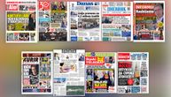 NASLOVNE STRANE SUTRAŠNJIH NOVINA: Prelistavanje štampe za ponedeljak, 12. oktobar 2026. godine