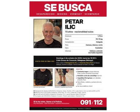 nestao, Petar Ilić, potraga, Španija