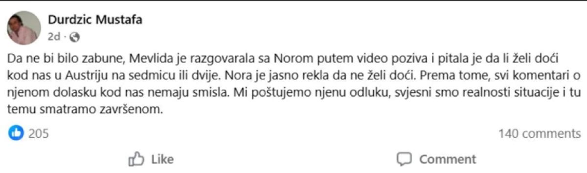 Mustafa Durdžić otkrio da li je Asminova ćerka otišla kod njih u Austriju: "Tu temu smatramo završenom!"