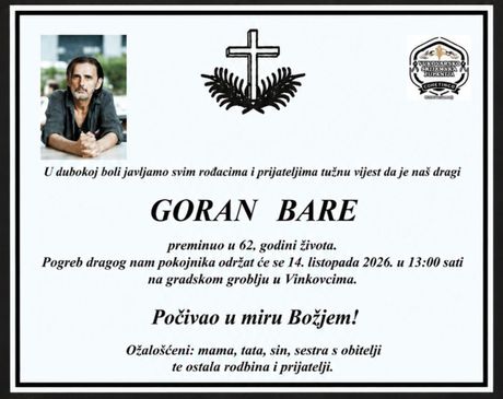 Goran Bane, Umrlica