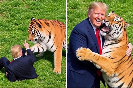 Donald Tramp i tigar