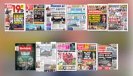 NASLOVNE STRANE SUTRAŠNJIH NOVINA: Prelistavanje štampe za četvrtak, 15. oktobar 2026. godine
