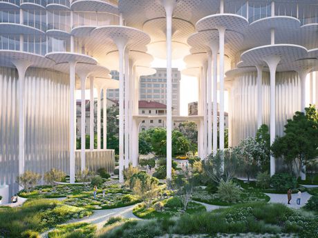 Fountain Plaza Tirana, Albanija, Zgrada