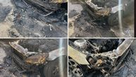 PRVE SLIKE JEZIVOG POŽARA NA ZVEZDARI! Vatra gutala luksuzni auto, komšije u strahu: "Pucalo je kao bomba!"