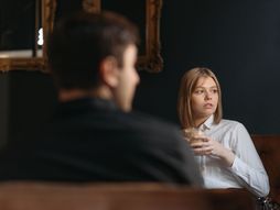 couple, par razgovor, kafa