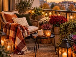 Balkon tokom jeseni