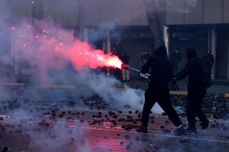 Albanija, Tirana,  protesti