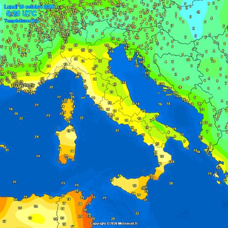 Temperature vazduha jutros