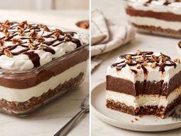 čokoladna torta, torta, čokoladni desert, desert od dva čokoladna sloja