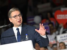 Predizborni skup liste Ujedinjena Srbija u Čačku, Aleksandar Vučić