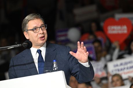 Predizborni skup liste Ujedinjena Srbija u Čačku, Aleksandar Vučić