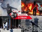 Telegraf u Tirani, Albanija, Protesti