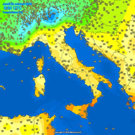 Trenutne temperature vazduha