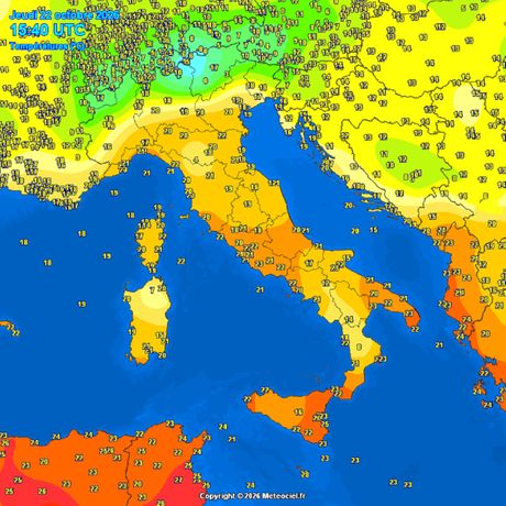 Trenutne temperature vazduha