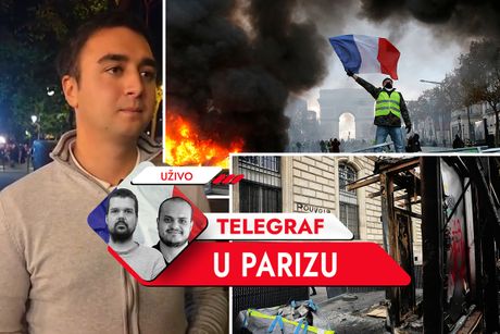 Nemanja Dimitrijević, Pariz, Francuska, Protesti, Telegraf u Parizu