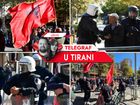 Protesti, Tirana, Albanija, Telegraf u Tirani, Protesti u Tirani