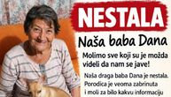 Traži se baba Dana! Otišla u šetnju po Zemunu i nije se vratila, porodica moli za pomoć