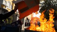 Pojavio se snimak, ovako je zapaljen policajac u Tirani: U trenu se pretvorio u buktinju!