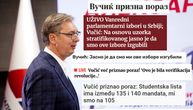 Ovo su prve reakcije medija iz regiona: Vučić priznao poraz!