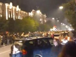 Slavlje pobede Studentske liste u Zemunu