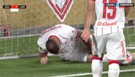 Jedinstvo Ub - Zvezda: Arnautović povisio na 4:1, pa ostao u golu sa bolnom grimasom!