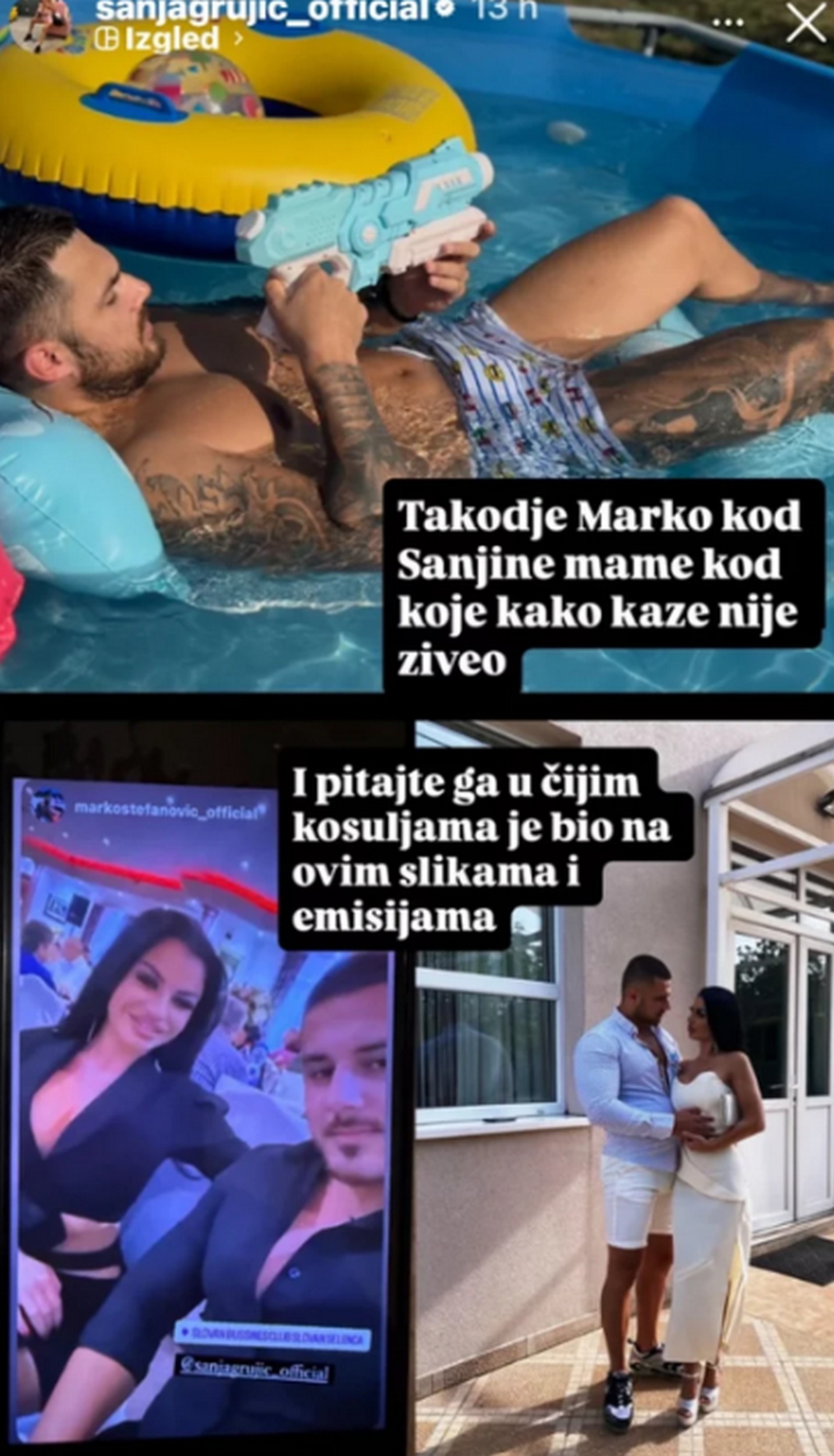 "Pitajte ga u čijim je košuljama bio" Majka Sanje Grujić raskrinkala bivšeg zeta: "Oca joj naziva ludakom"